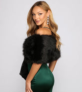 All Class Faux Fur Shawl
