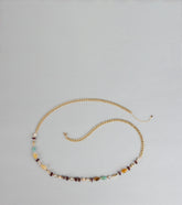 New Obsession Beaded Stone Chain Belt