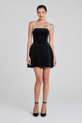 Em Velvet Black Dress