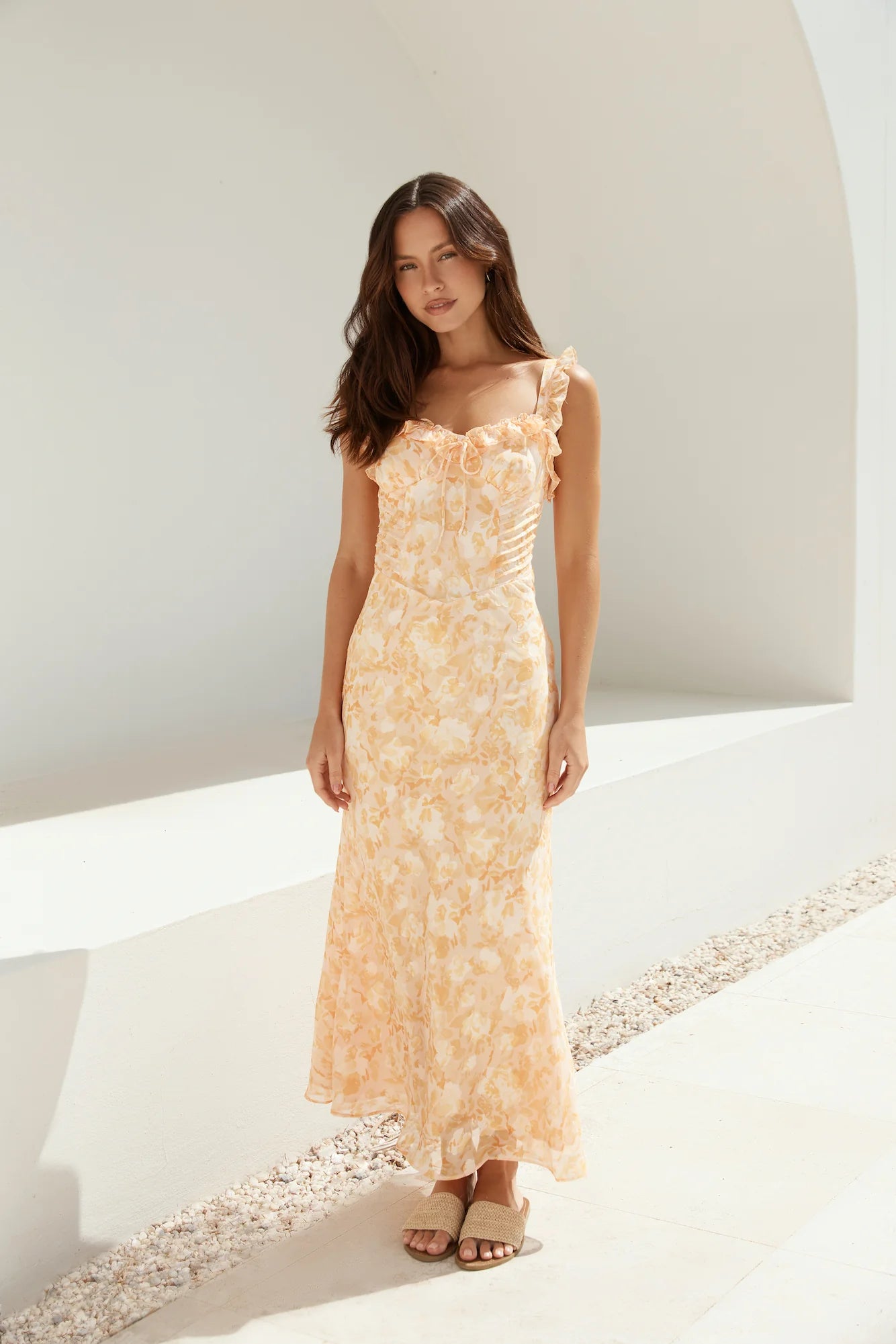 Botanica Maxi Dress Orange
