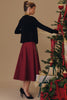 black cashmere + merino wool cardigan