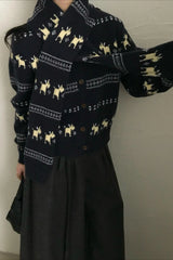 Tassel Knit Christmas Cardigan