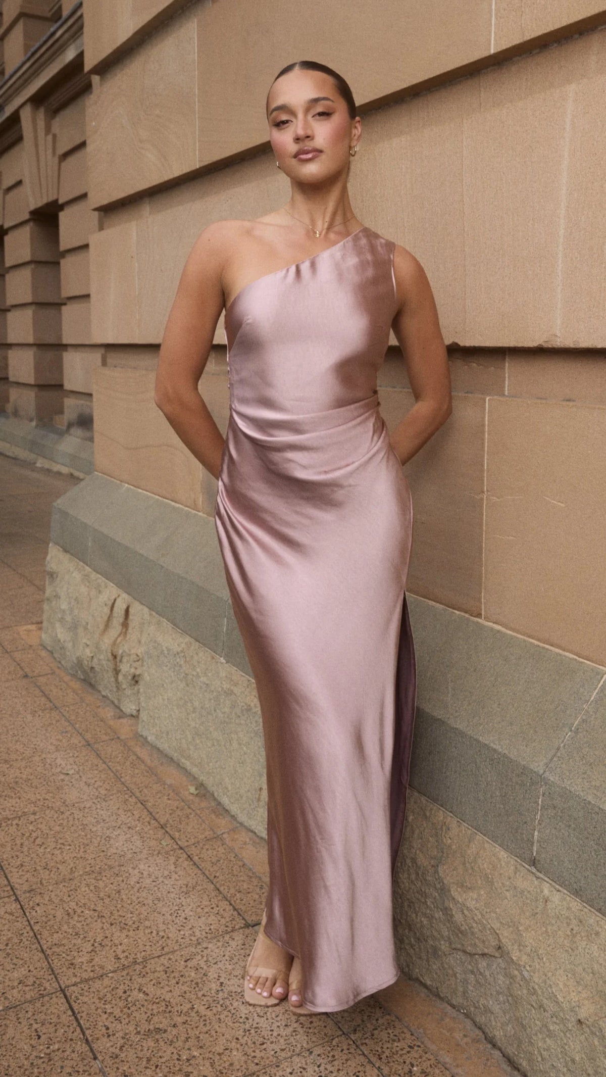 Victoria Maxi Dress - Dusty Pink