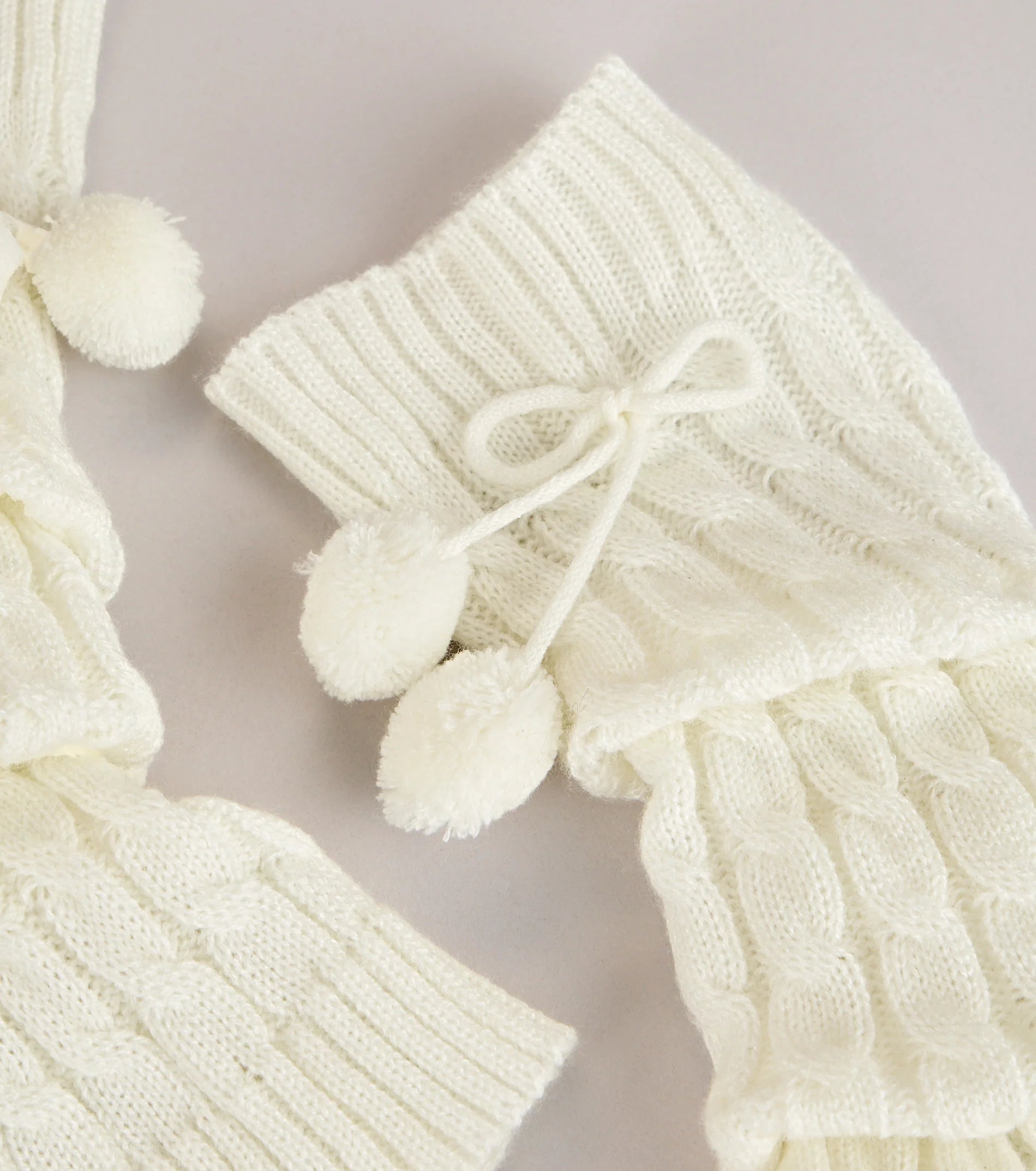 Cute and Cozy Pom Leg Warmers