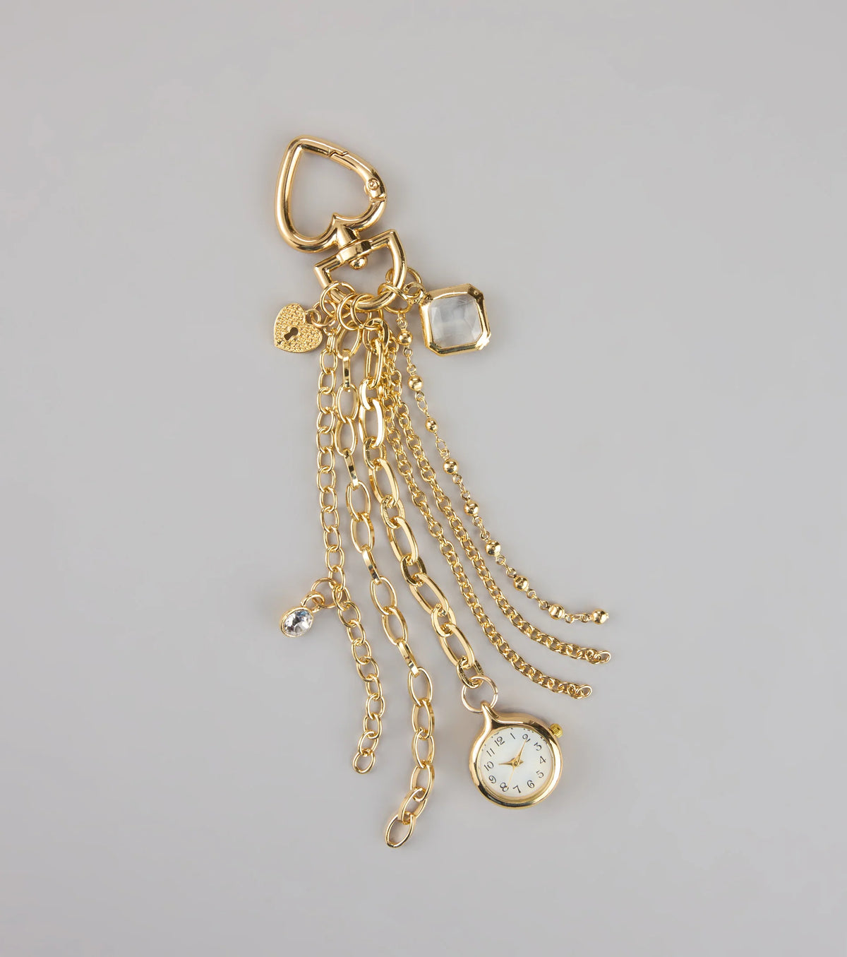 Time to Shine Charm Keychain