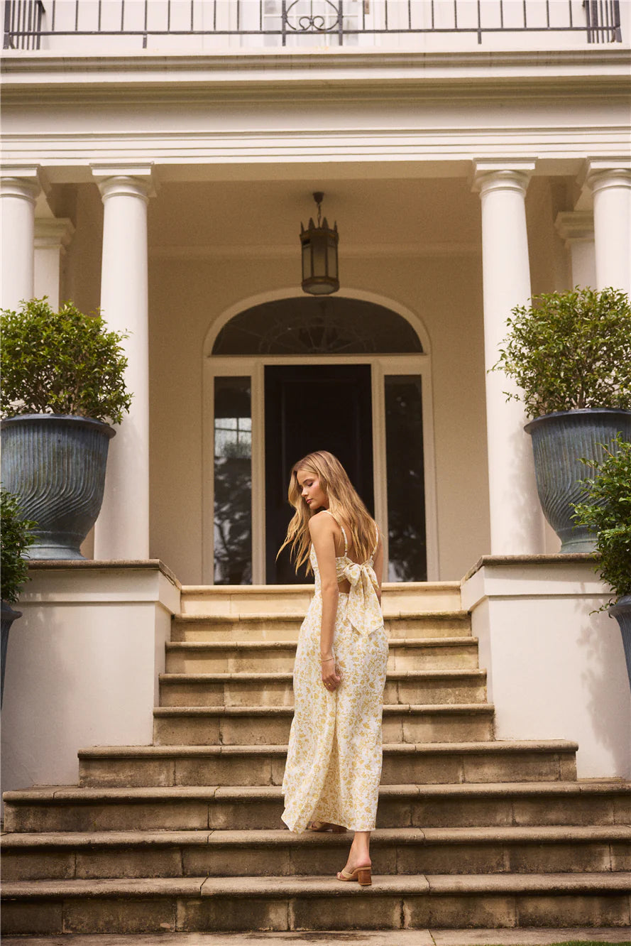 Painted Skies Maxi Dress Yellow
