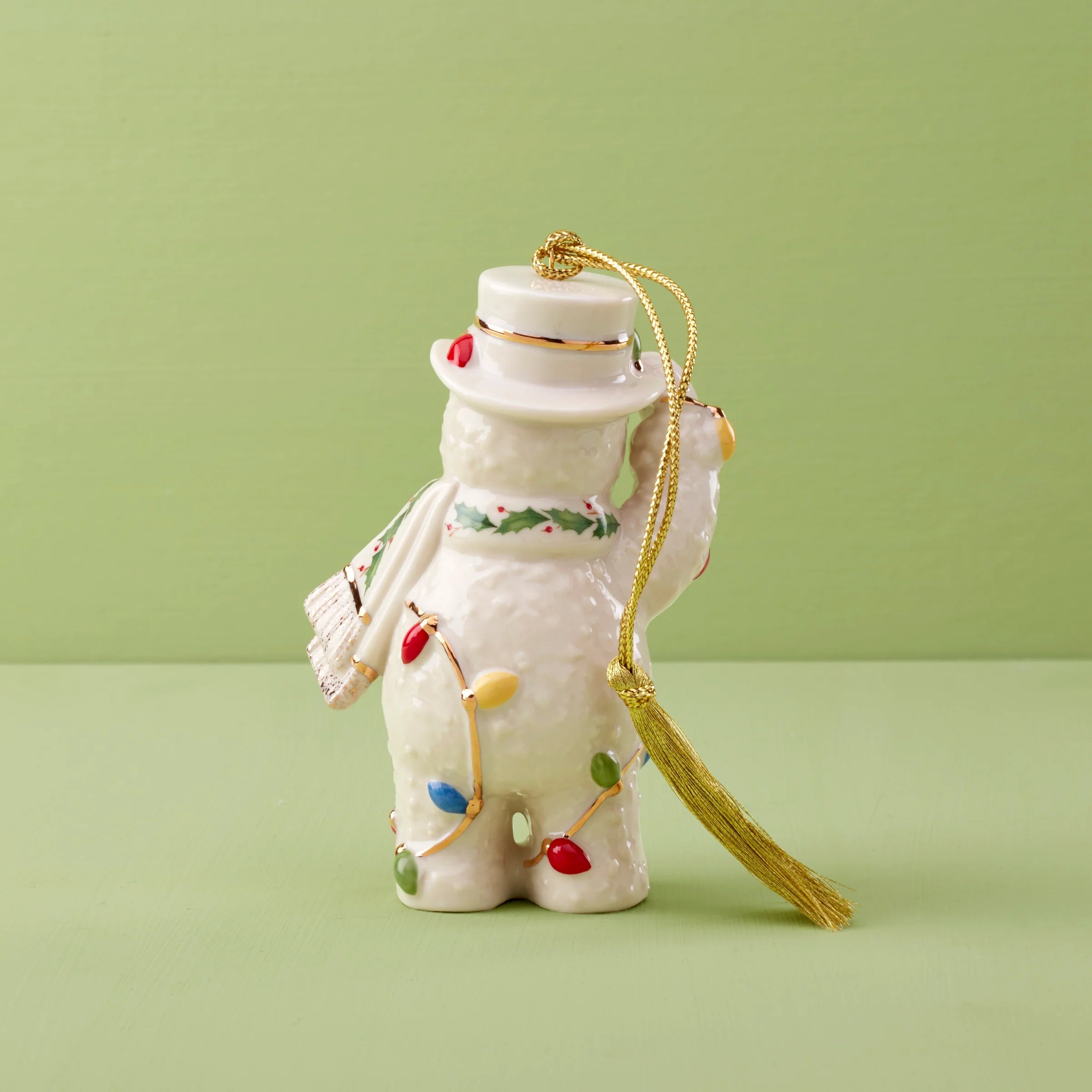 2025 Snowman With Christmas Lights Ornament