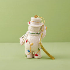 2025 Snowman With Christmas Lights Ornament